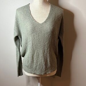 moon & madison Sage V-Neck Sweater